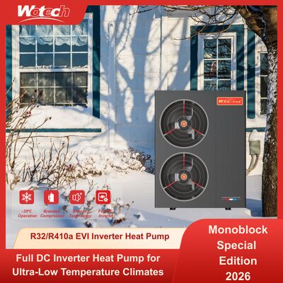 buy 380V Inverter R410a/R32 Monoblock Special Edition Heat Pump for Heating & Cooling -35℃ operature online manufacture