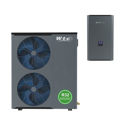 Freestanding 3phase R32 Inverter ASHP Air Source Heat Pump For Heating And Cooling And DHW 22kw Split