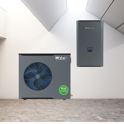 Hotel Monoblock R32 DC 10kw Heatpump Heating Cooling Hot Water Dc Inverter WiFi Control