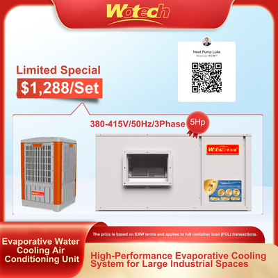 Special Offer for Evaporative Water Cooling AC sets Floor Ceiling Duct Indoor with Plastic Outdoor
