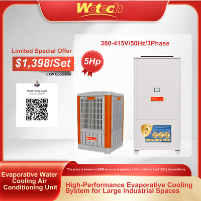 Special Offer for Evaporative Water Cooling AC sets top discharge ducted Indoor with Plastic Outdoor