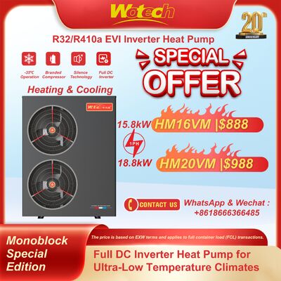 Special Offer R32/R410a Monoblock Special Edition Heat Pump for Heating & Cooling